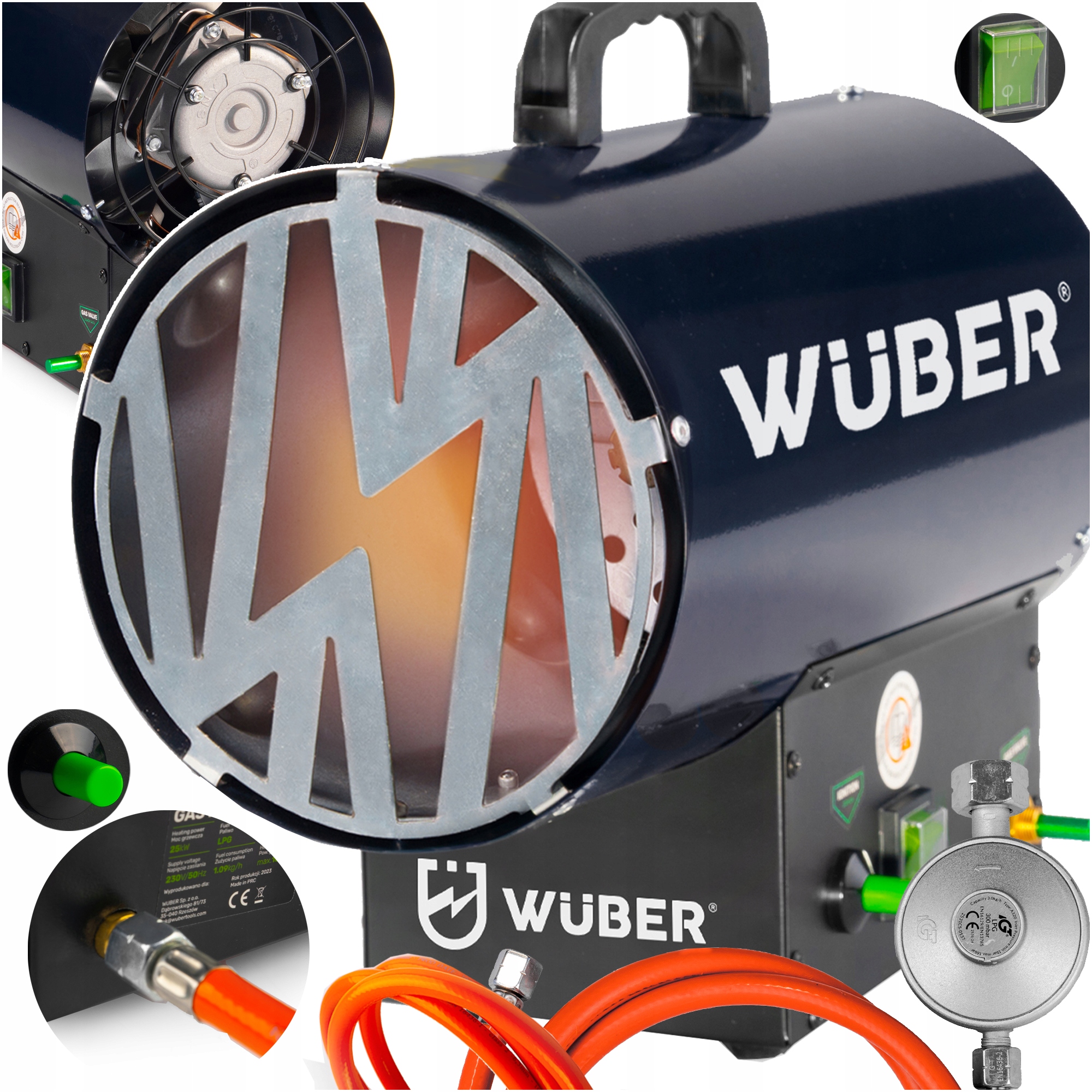 Plynový ohrievač Wuber 25 kW